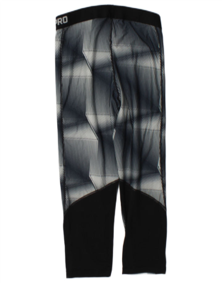 Nike Legging Capri Dri Fit pour femme UK 12 Polyester géométrique gris moyen