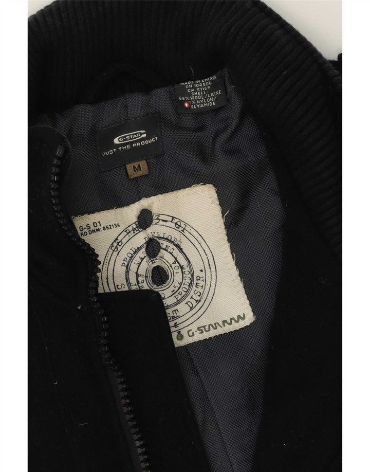 G-Star Manteau Femme UK 14 Laine Noir Moyen