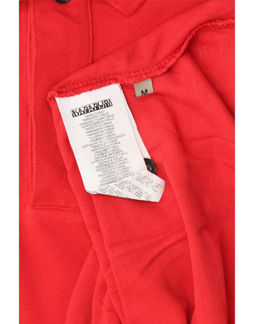 Napapijri Polo Homme Rouge Moyen Coton