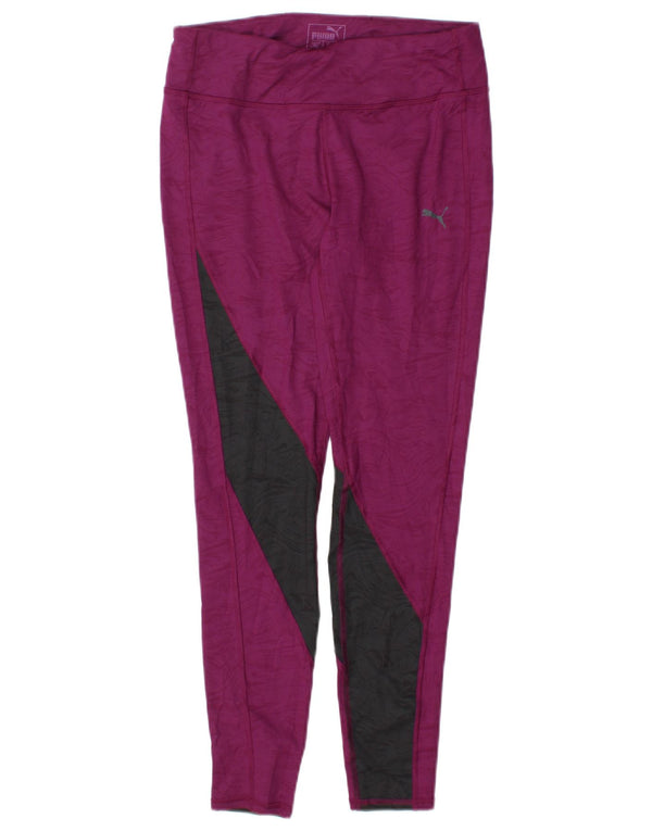 Puma Leggings pour femme UK 12 Violet moyen Colourblock