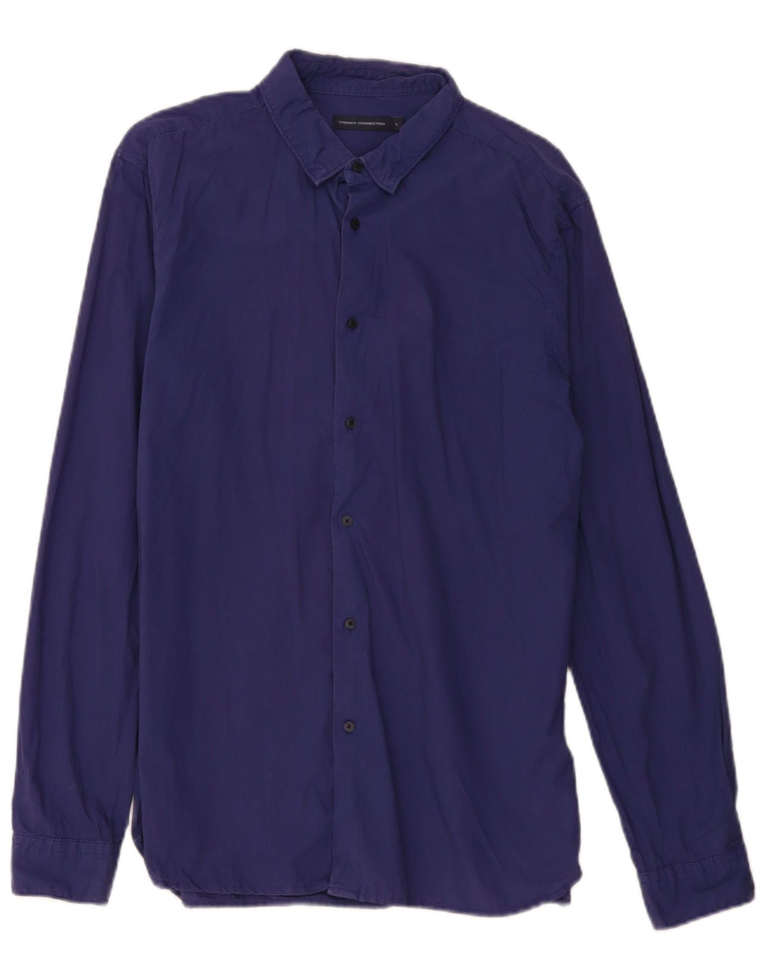 French Connection Chemise Slim Fit Homme Bleu Marine Coton