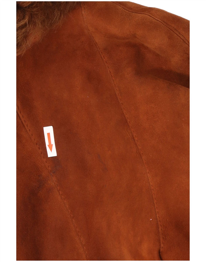 AC Manteau surdimensionné en peau de mouton pour femme IT 42 Marron moyen