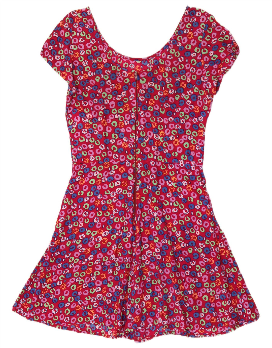 vintage Femmes Playsuit UK 12 Floral Rose Moyen
