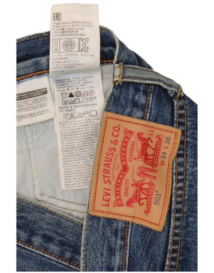 Levi's Jean Droit 501 Homme Bleu W34 L26 Coton