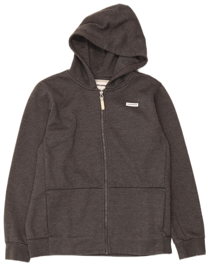 Converse Pull à capuche zippé pour garçon 13-14 ans XL Gris Polyester