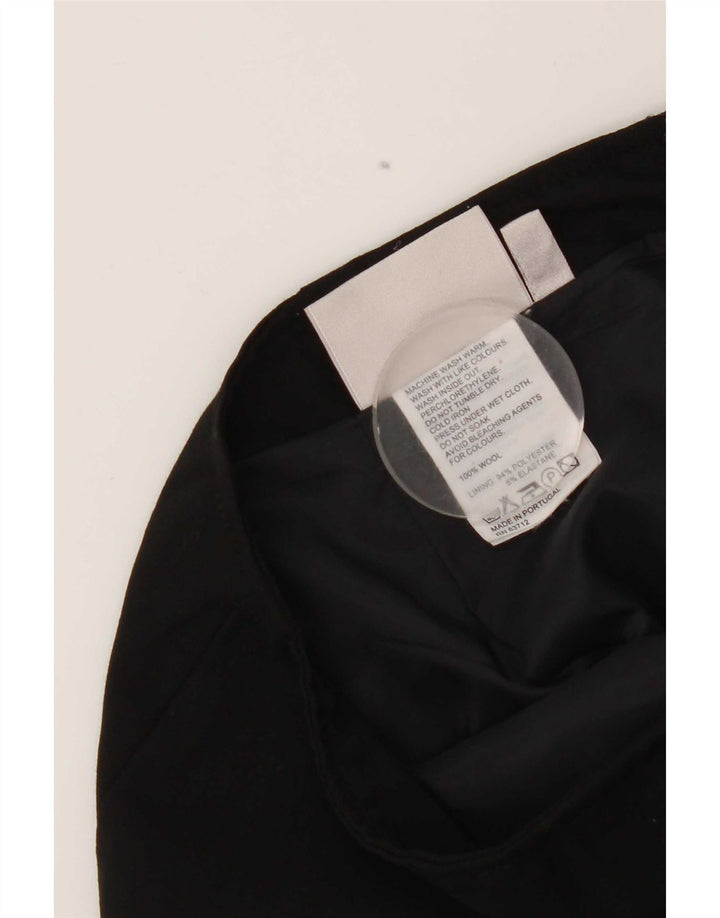 Inwear Jupe trapèze pour femme UK 12 Medium W30 Laine noire