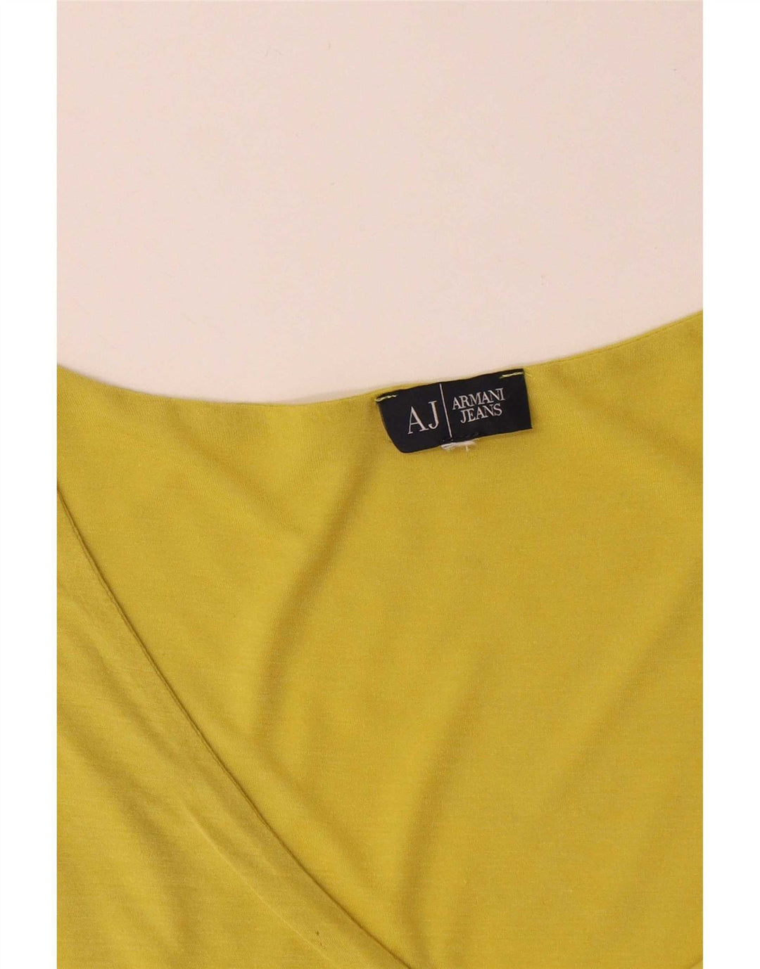 Armani Haut à manches longues pour femme UK 44 Jaune moyen