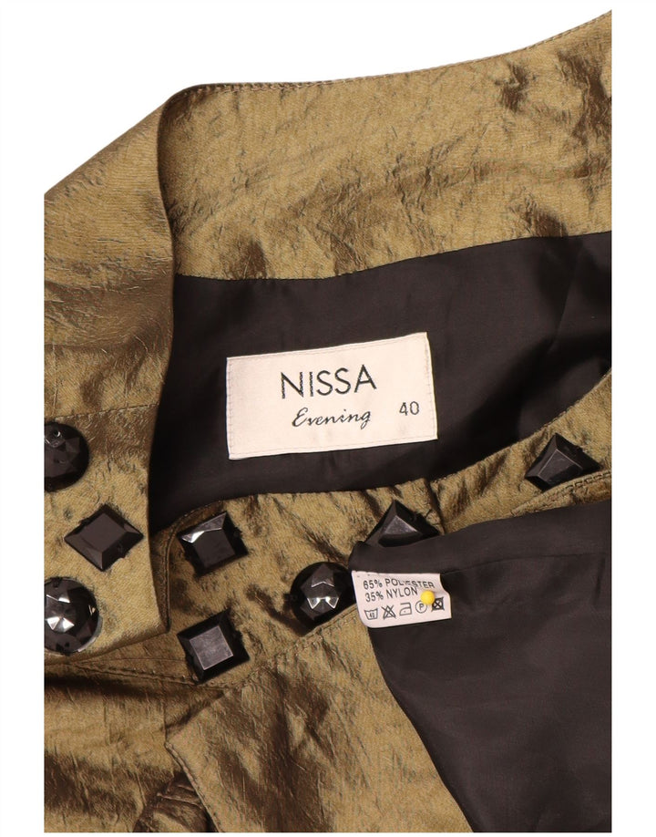Nissa Haut boléro à manches 3/4 pour femme EU 40 Kaki moyen Polyester