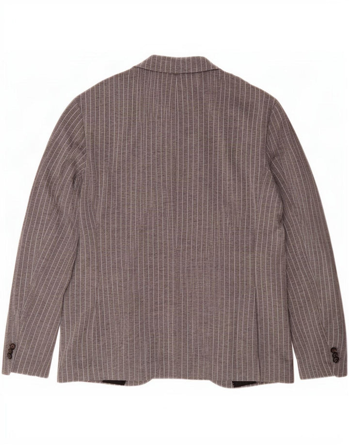 Joop Veste blazer à 2 boutons pour homme UK 40 Grandes rayures grises
