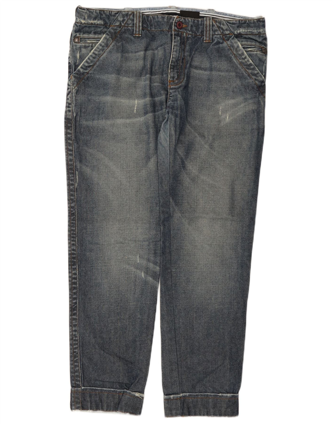 Calvin Klein Jean droit homme W36 L29 bleu Tencel