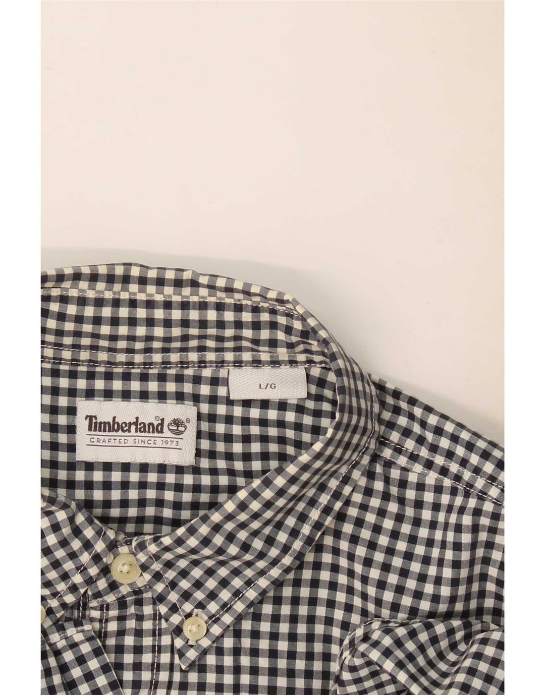 Timberland Chemise Homme Large Vichy Noir