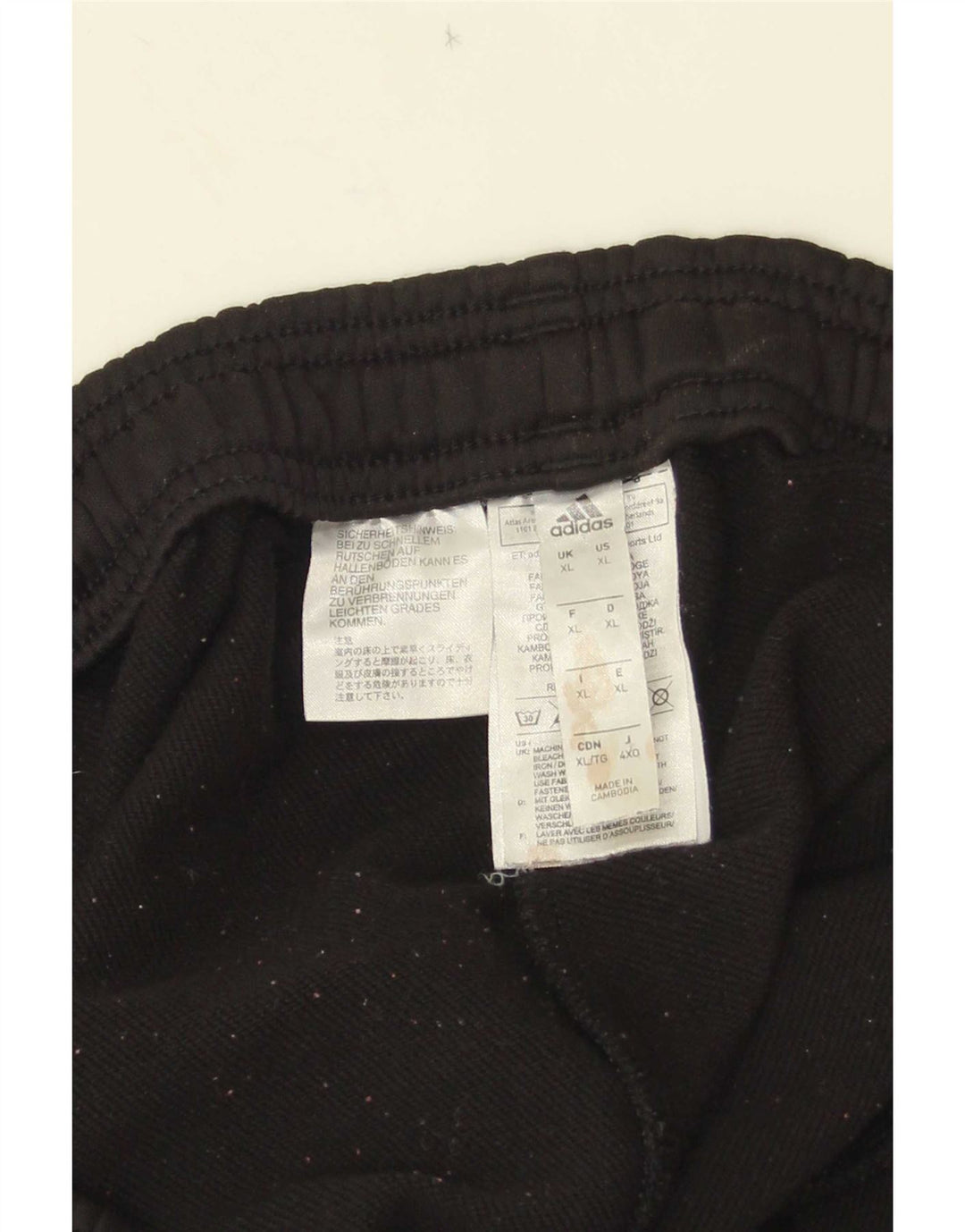 Adidas Pantalon de survêtement pour homme XL Noir Polyester