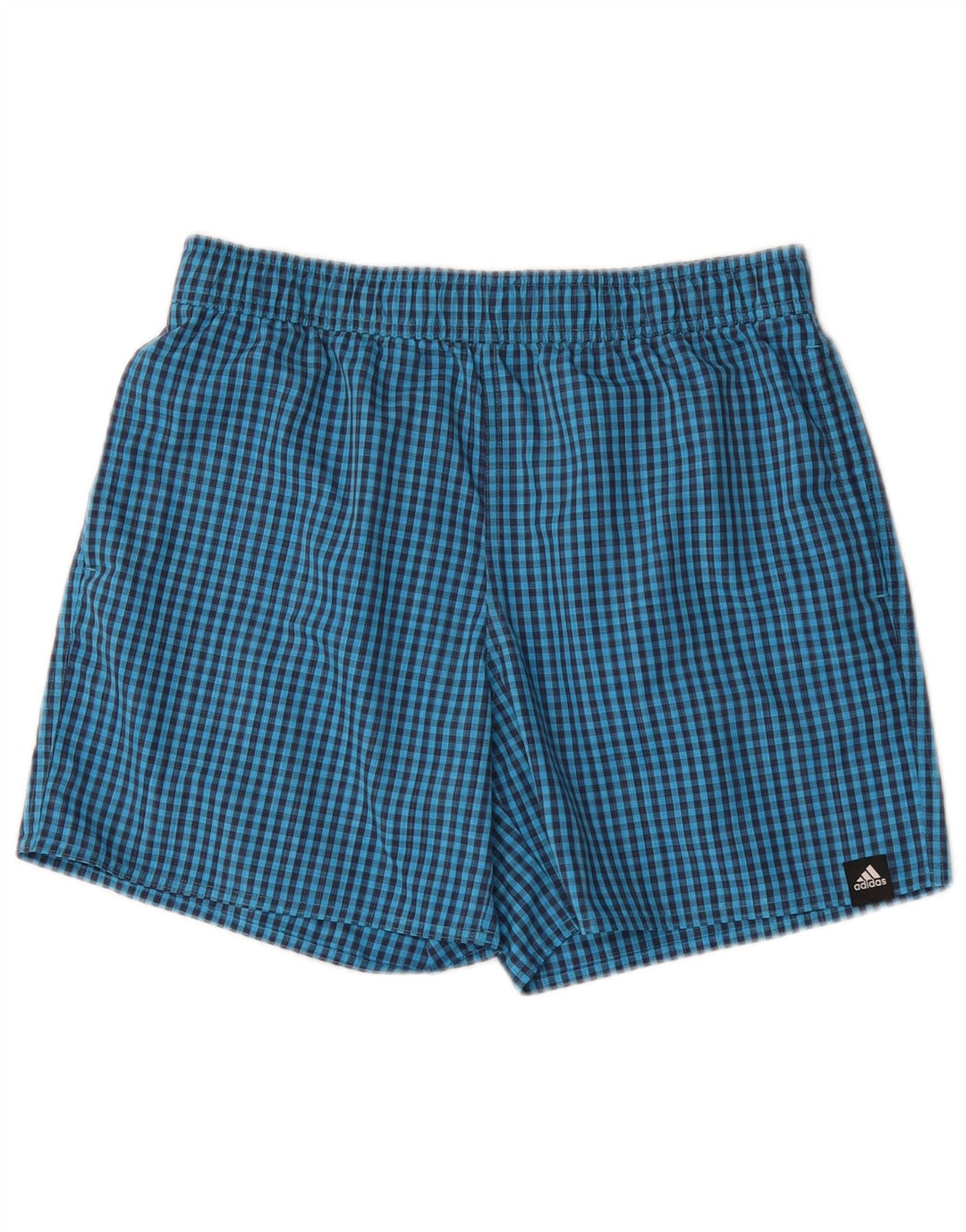 ADIDAS Short de bain homme grand bleu vichy polyester