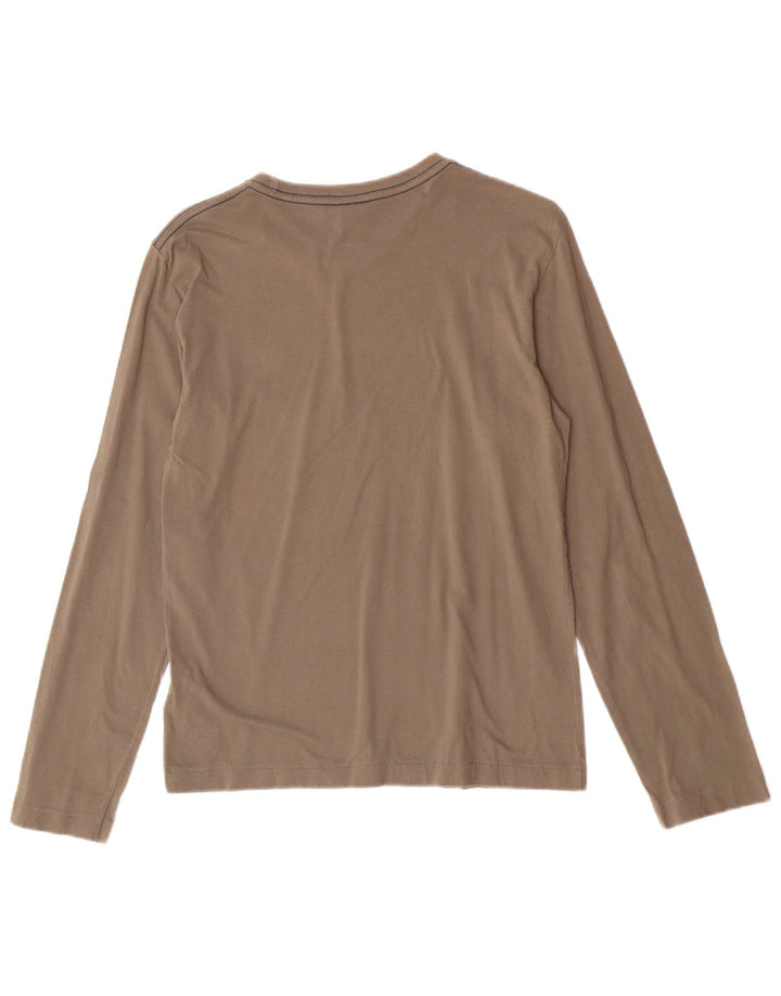 Diesel Top Femme Manches Longues UK 12 Gris Moyen Coton