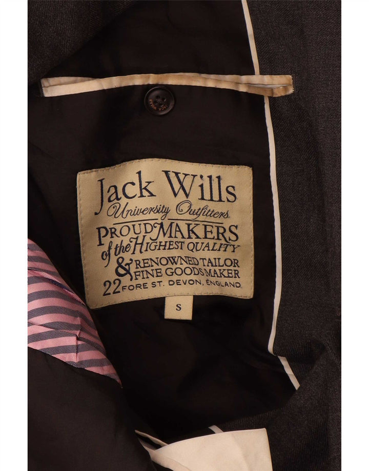 Jack Wills Veste blazer à 2 boutons pour homme UK 36 Petite laine grise