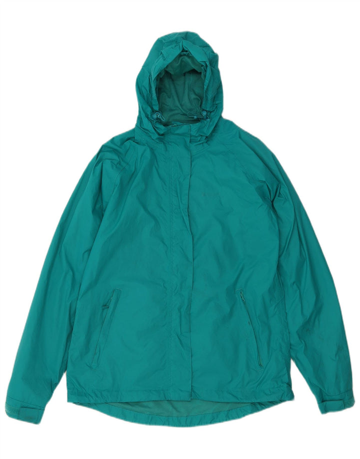 MOUNTAIN WAREHOUSE Veste de pluie à capuche pour femme UK 10 Small Turquoise