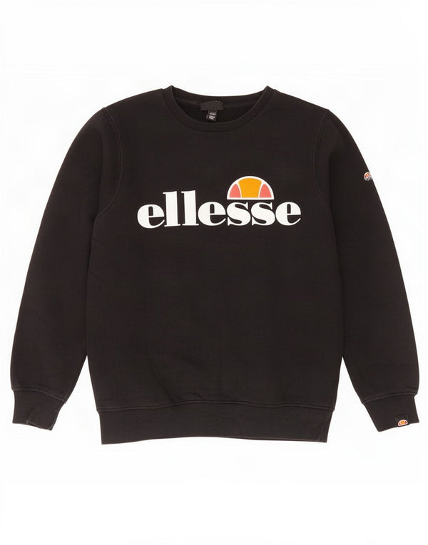 Ellesse Sweat-shirt graphique pour garçon 12-13 ans Noir Coton