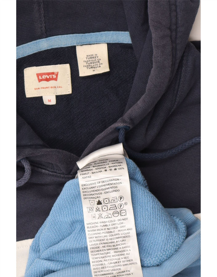 Levi's Pull à Capuche Graphic Homme Bleu Marine Moyen Coton Colorblock