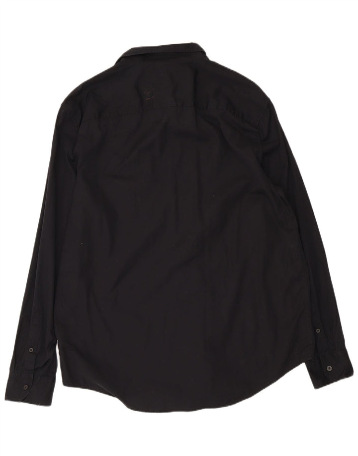 CALVIN KLEIN Chemise Homme Coton Noir Moyen