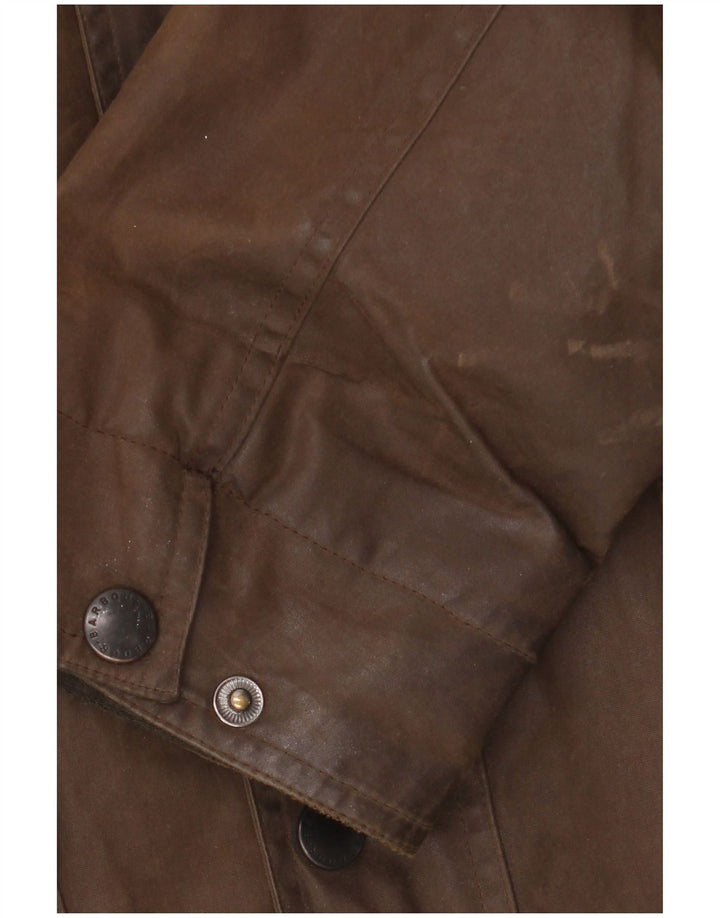 BARBOUR Veste ample en coton ciré pour homme UK 42 XL Marron Polyuréthane