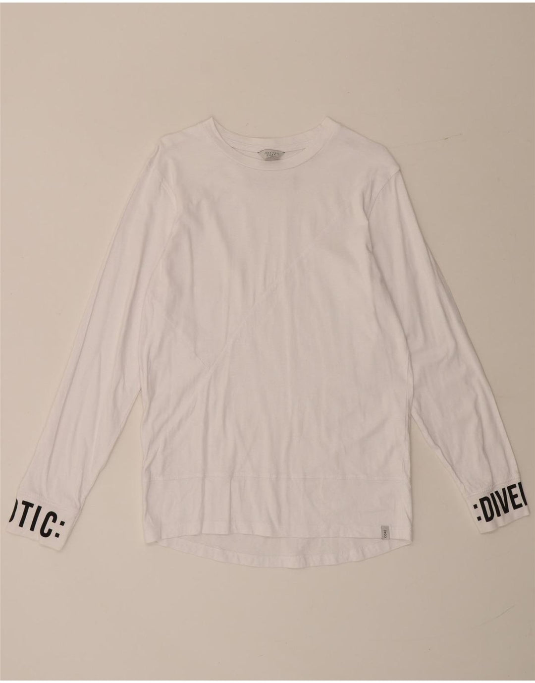 Jack & Jones Haut graphique à manches longues pour hommes, petit blanc
