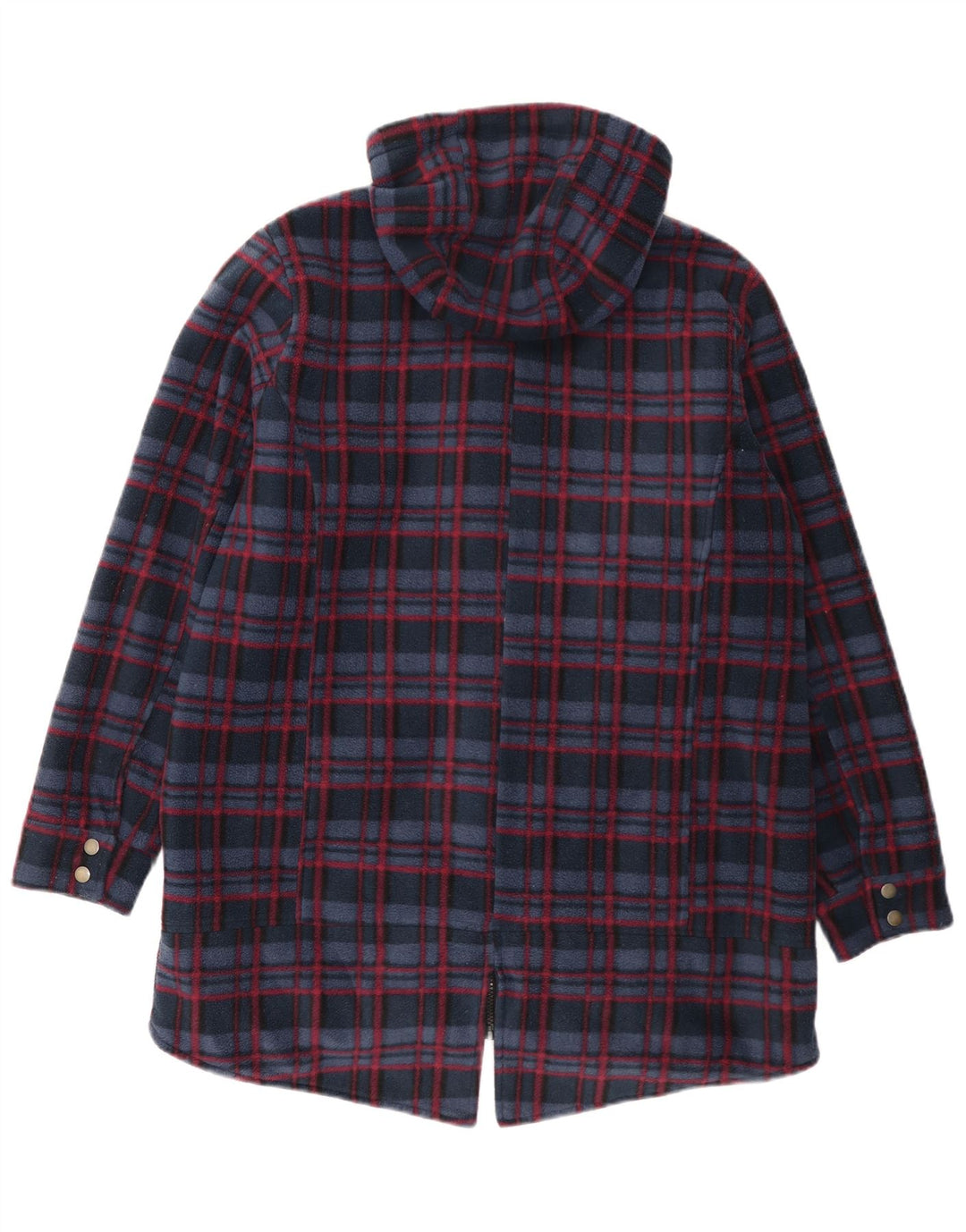 Cotton Traders Parka à capuche pour femme UK 16 Grand carreaux bleu marine