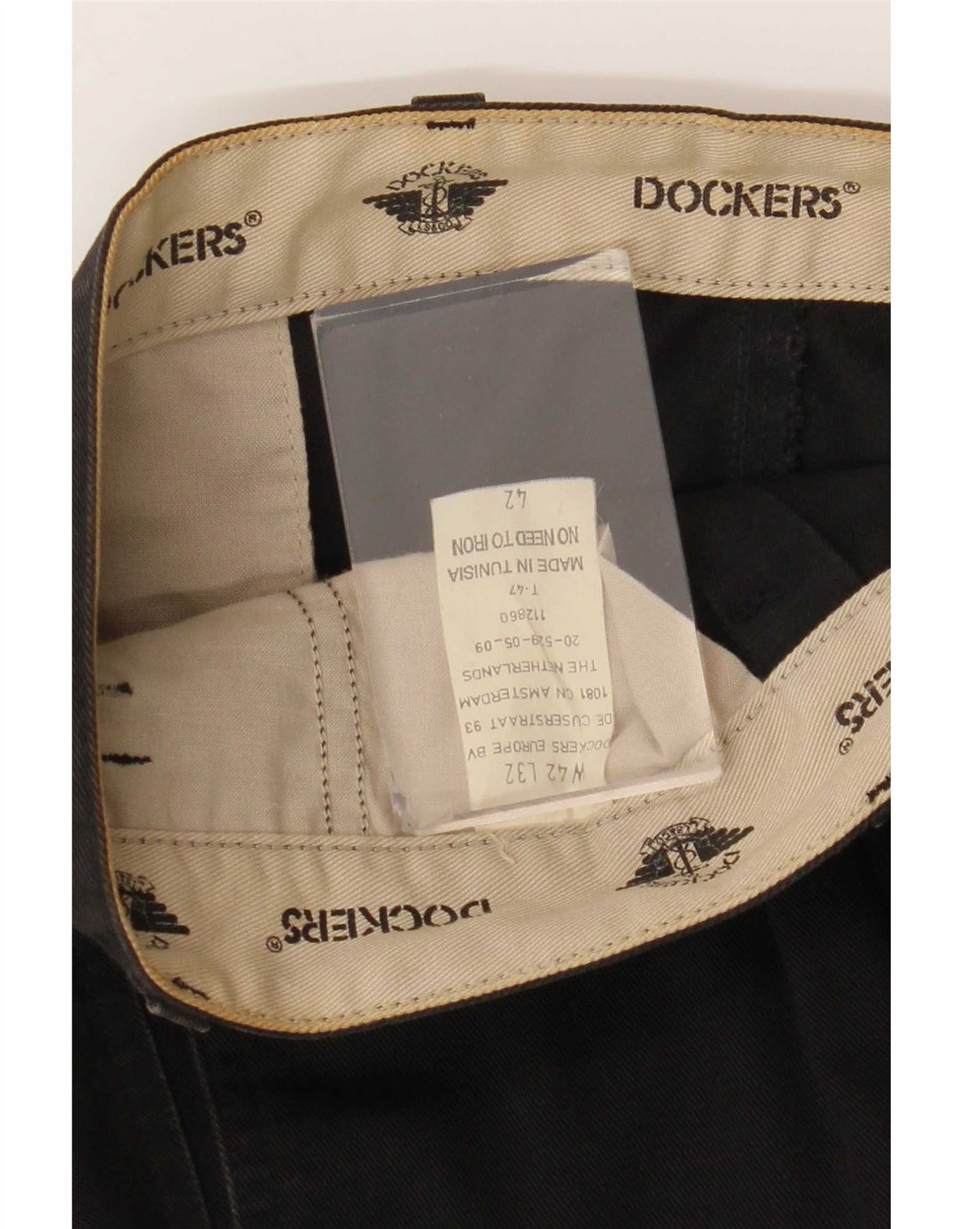 Dockers Pantalon Chino Pegged Homme W42 L32 Noir