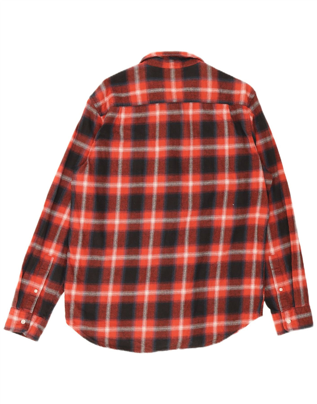 Timberland Chemise en flanelle coupe régulière pour homme, grand carreaux en coton bleu marine