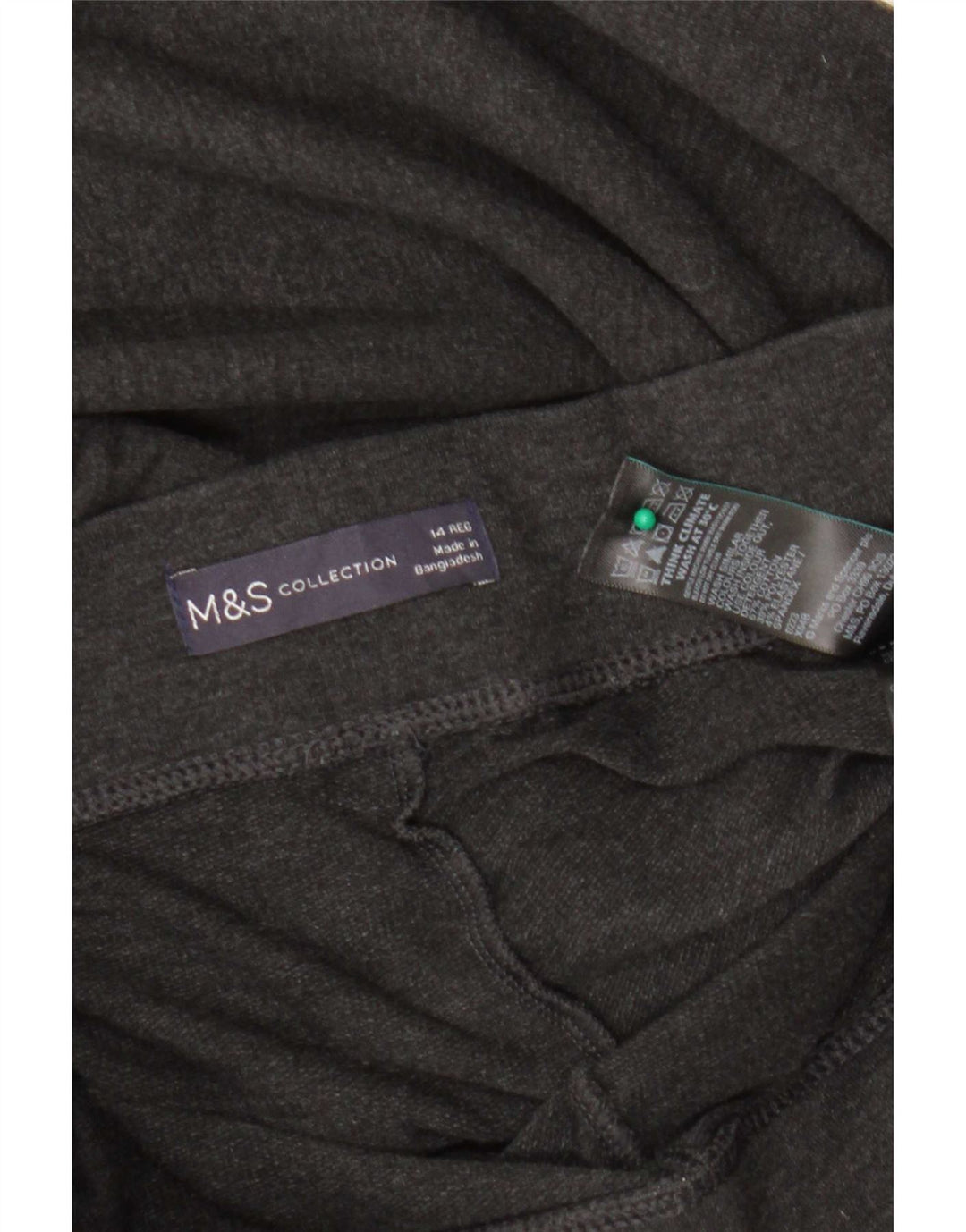 Marks & Spencer Leggings Femme UK 14 Large Gris Coton