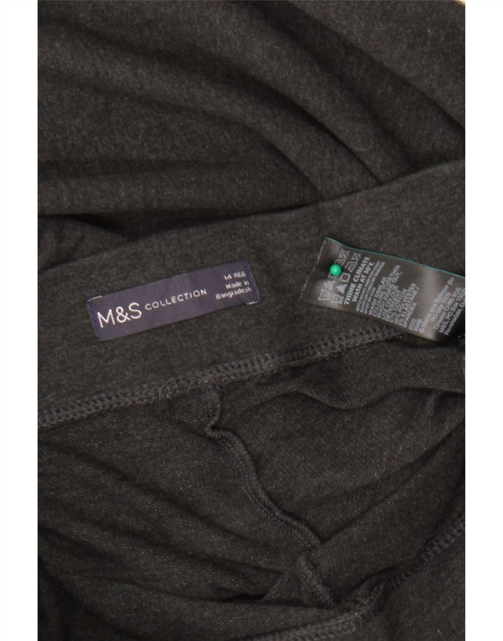 Marks & Spencer Leggings Femme UK 14 Large Gris Coton