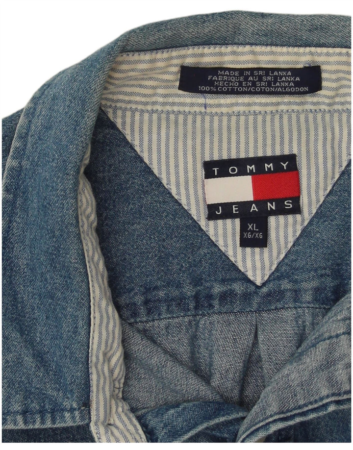 Tommy Hilfiger Chemise en jean XL Bleu Coton Homme