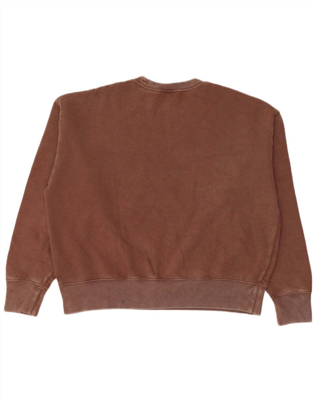 Champion Sweat-shirt surdimensionné pour femme UK 16 Large Marron Coton