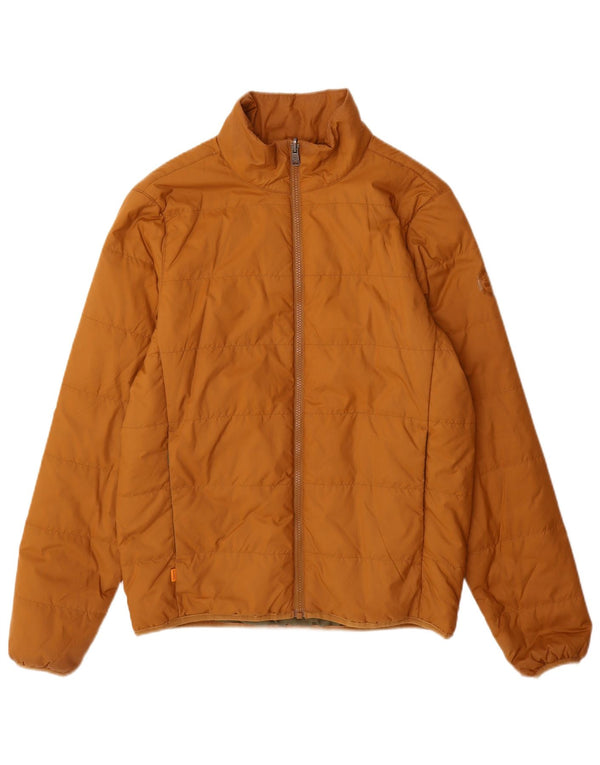 Timberland Veste matelassée surdimensionnée pour hommes UK 36 Small Marron Polyester