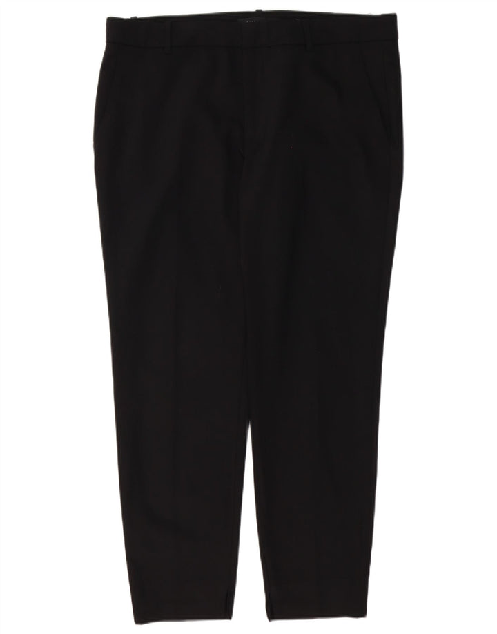 Pantalon Chino Slim Femme Zara XL W32 L26 Noir Polyester