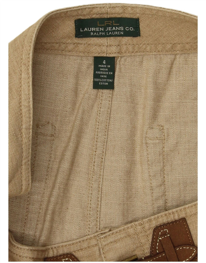 RALPH LAUREN Jupe crayon femme US 4 Small W30 Coton Beige