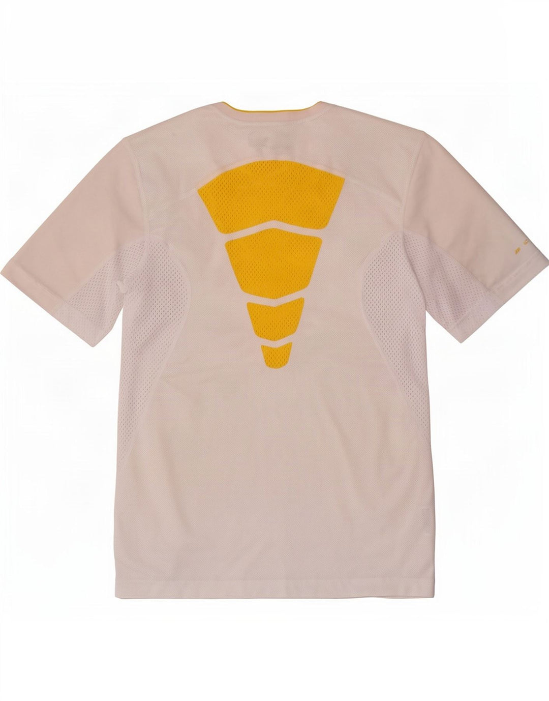 Nike Hommes Dri Fit T-Shirt Haut Petit Blanc Colorblock Polyester