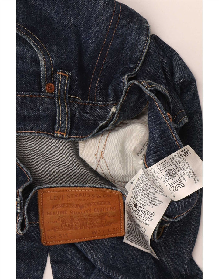 Levi's Jean Slim 511 Homme W31 L32 Bleu Marine Coton