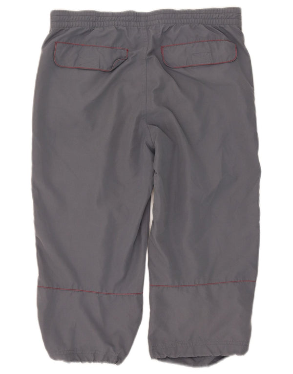 Kappa Pantalon Capri Homme Small W29 L18 Gris Polyester