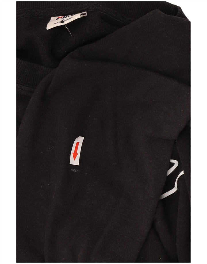 Fila Sweat-shirt graphique pour hommes, grand, noir, coton