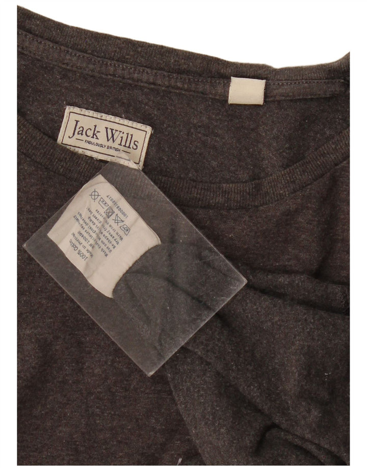 JACK WILLS T-Shirt Homme Gris Moyen Coton
