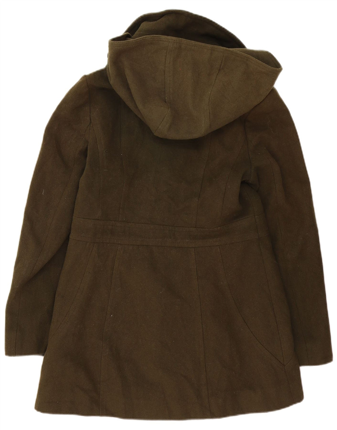 Nautica Manteau à capuche double boutonnage pour femme UK 12 Kaki moyen classique