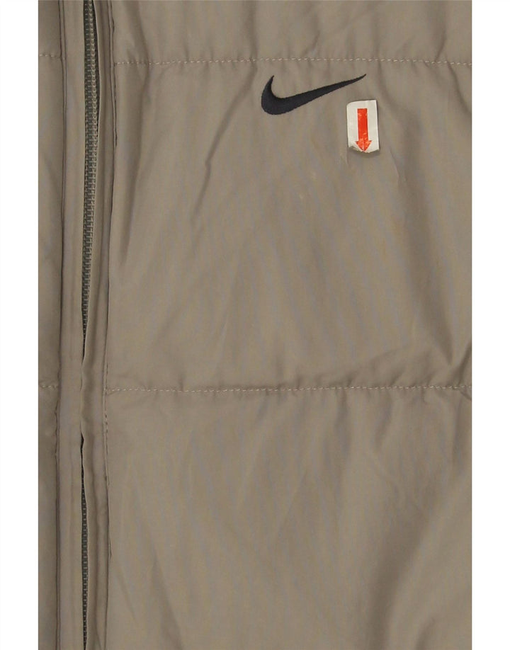 Nike Garçon Gilet Rembourré 10-11 ans Gris Moyen Colorblock Polyester