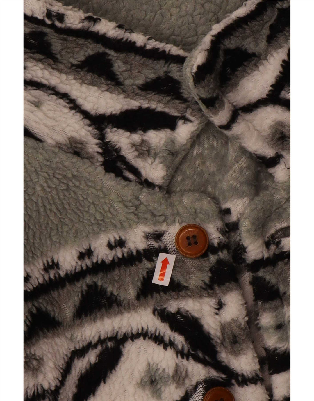 Veste polaire homme vintage UK 38 gris moyen Fair Isle