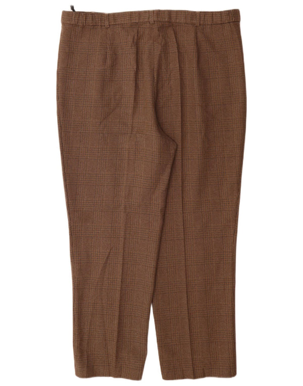 Marks & Spencer Pantalon décontracté taille haute pour femme UK 20 2XL W40 L29 Marron