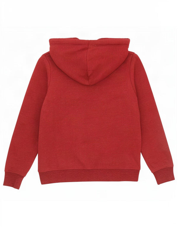 Superdry Pull à capuche pour femme UK 12 Coton bordeaux moyen