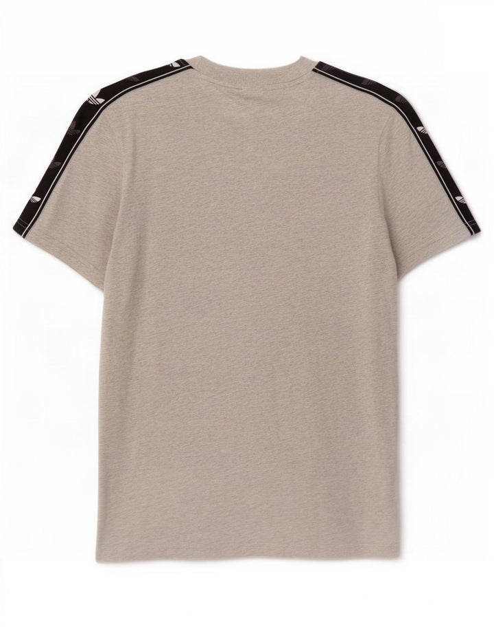 Adidas T-Shirt Graphique Homme Gris Moyen Colourblock