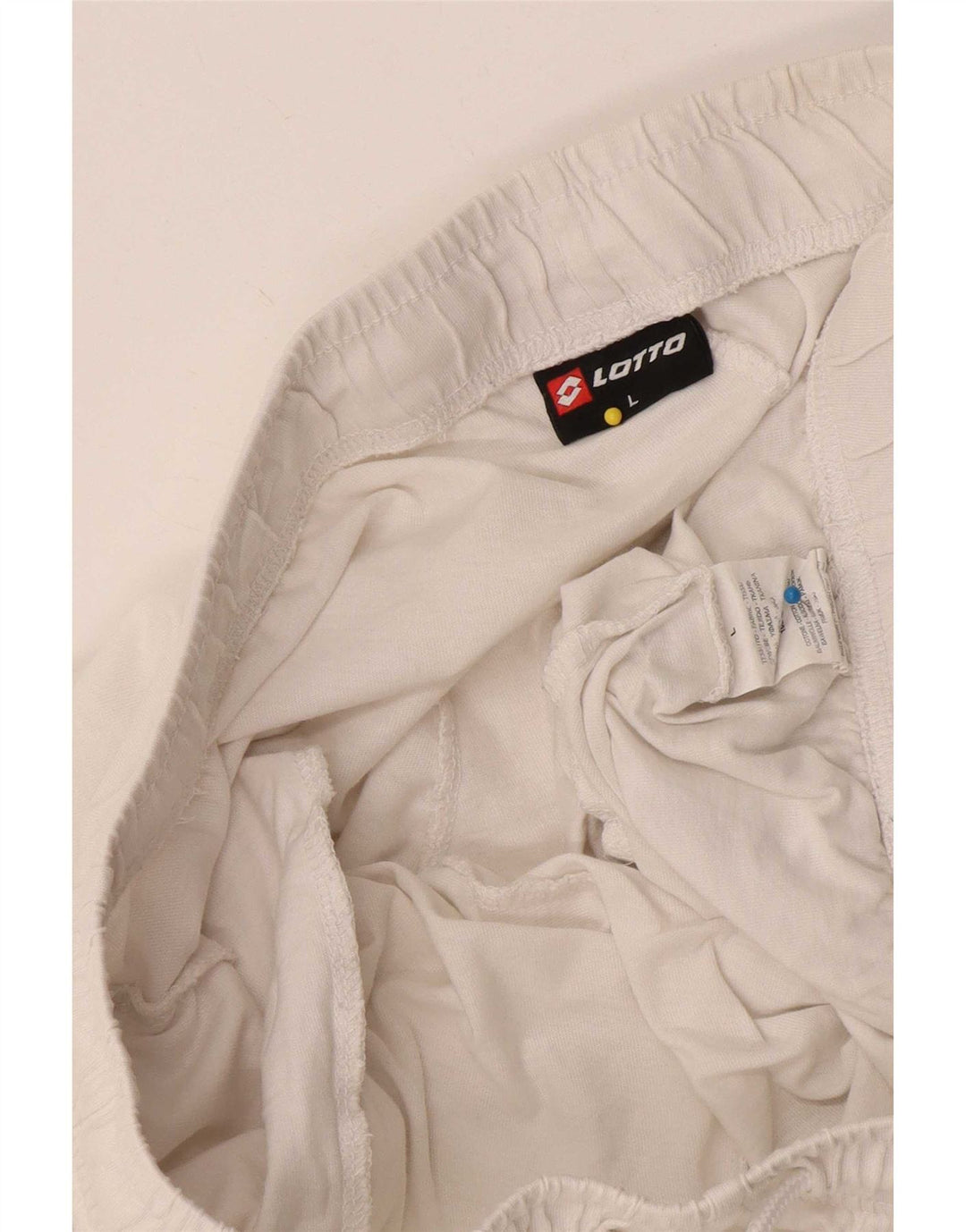Lotto Short de Sport Homme Grand Blanc Coton