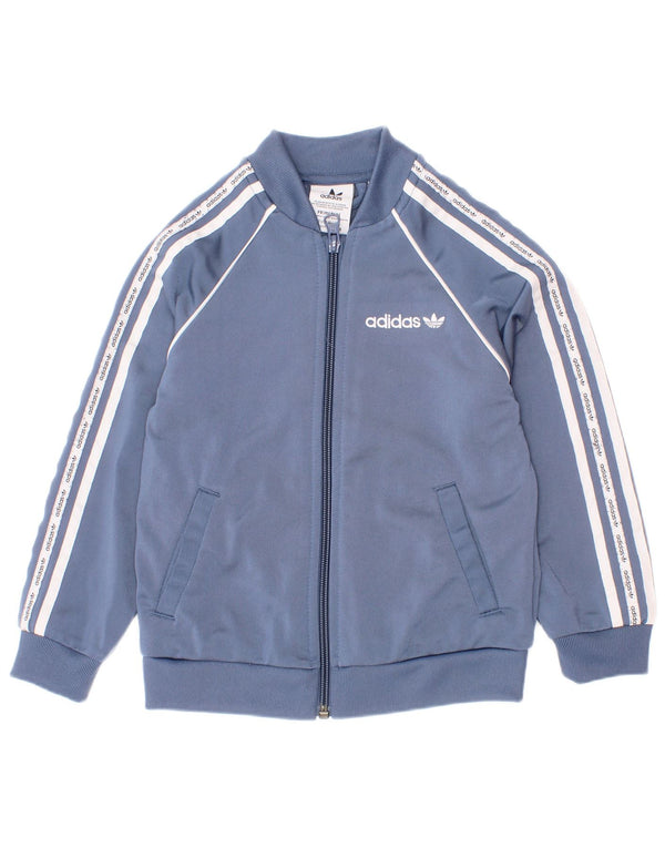 Adidas Survêtement complet graphique pour garçon 3-4 ans W22 L15 Bleu rayé Sports