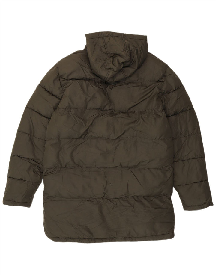 FRENCH CONNECTION Manteau matelassé à capuche pour homme UK 38 Kaki moyen