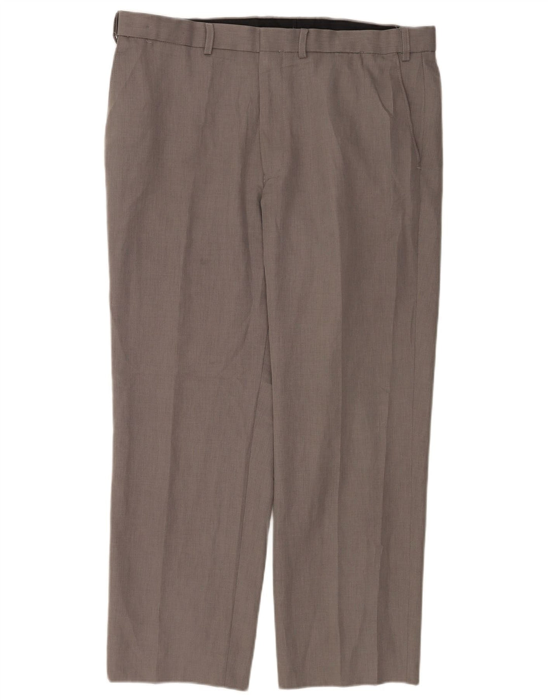 Marks & Spencer Pantalon Chino Droit Homme W38 L28 Gris Polyester